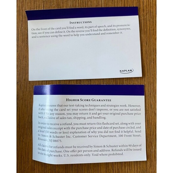 GRE Vocabulary Flashcards - Picture 3 of 7